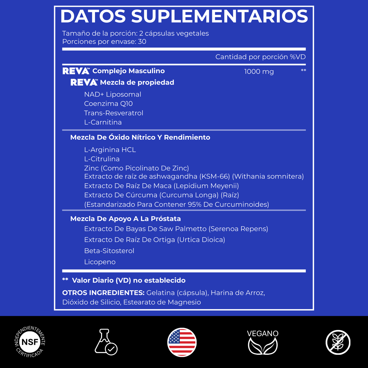 REVA™ NAD+ Liposomal para Hombres