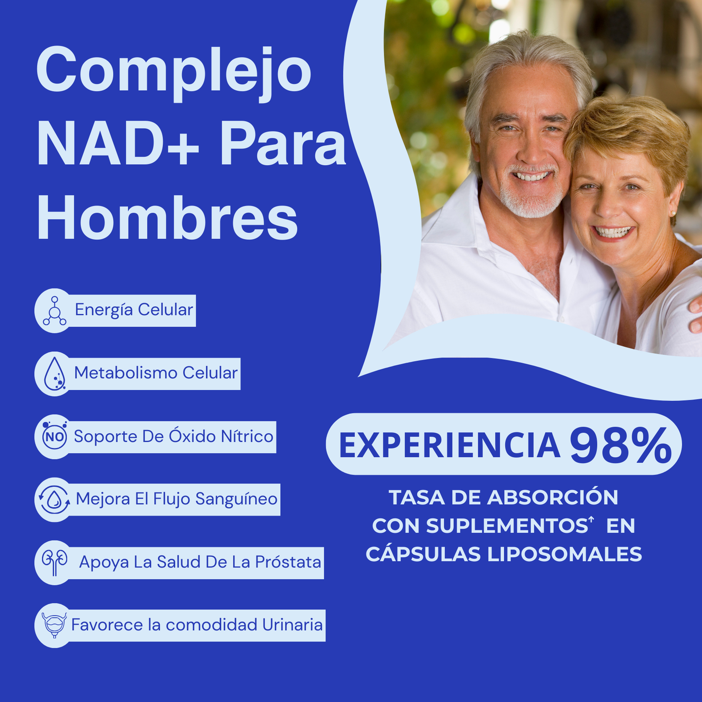 REVA™ NAD+ Liposomal para Hombres